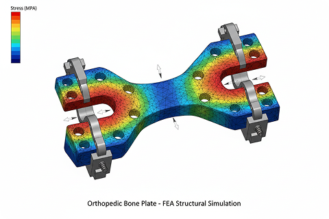 Structural FEA of an implant fixation plate