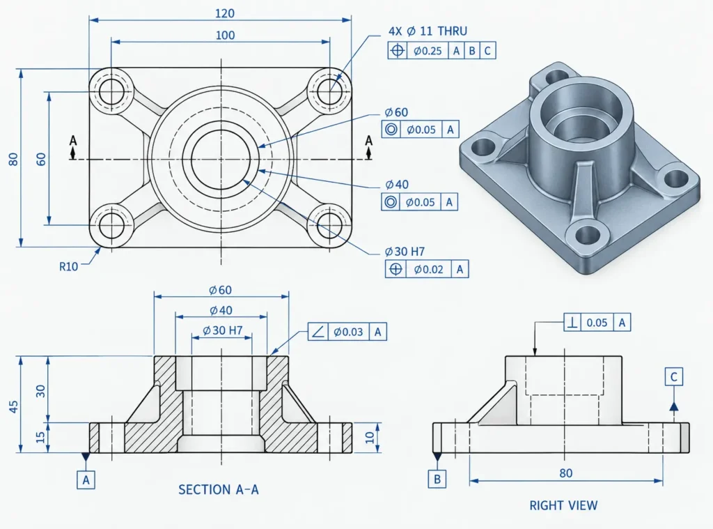 Engineering Drawings & GD&T